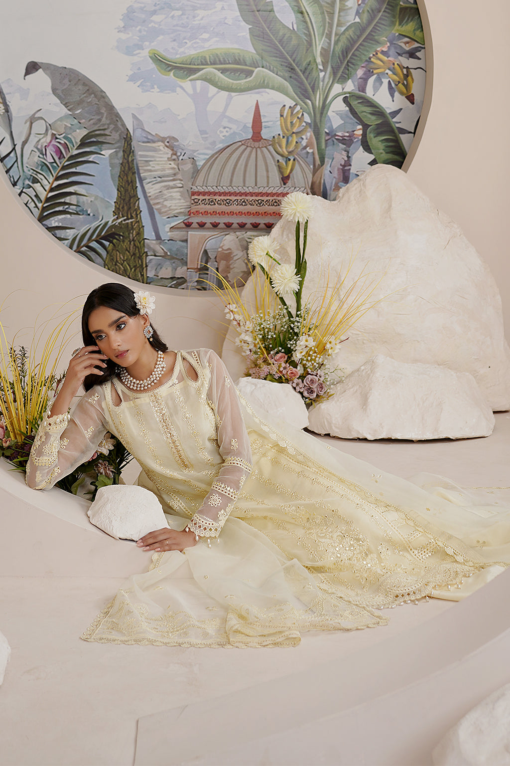 Maryams | Embellished Pret |  Kiara - Designer Dress with Intricate embroidery and embellishments. Shop elegent wedding dress at Maria Faisal.