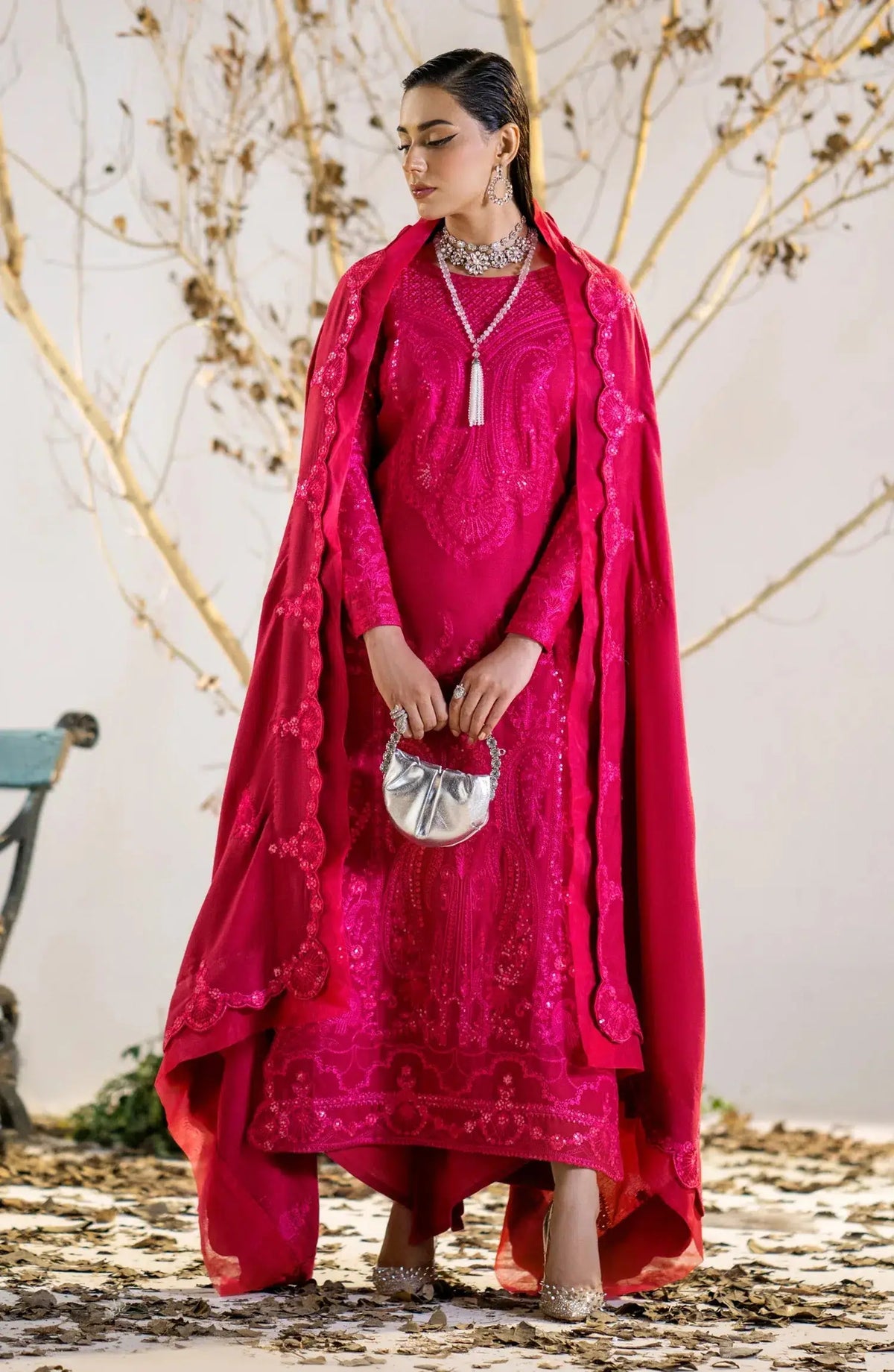 Maryum N Maria | Shehr Bano Winter 23 | Husna MW23554 by Maria Faisal - Registered Vendor of : Maryum N Maria - type : Ladies Clothes - 100% original wedding dresses