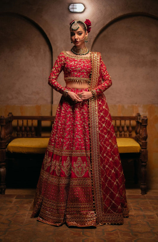 Maryum N Maria | Gul Posh Wedding Formals | ZAIB UN NISA - MS40065 - Ladies Clothes - Maria Faisal