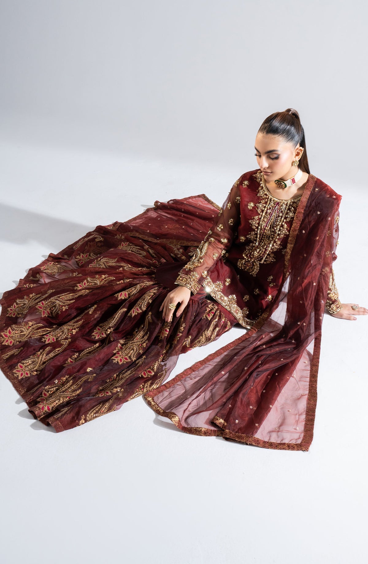 Maryum N Maria | Riwayat Wedding Formals | EROMI - MW24-553 - Ladies Clothes - Maria Faisal