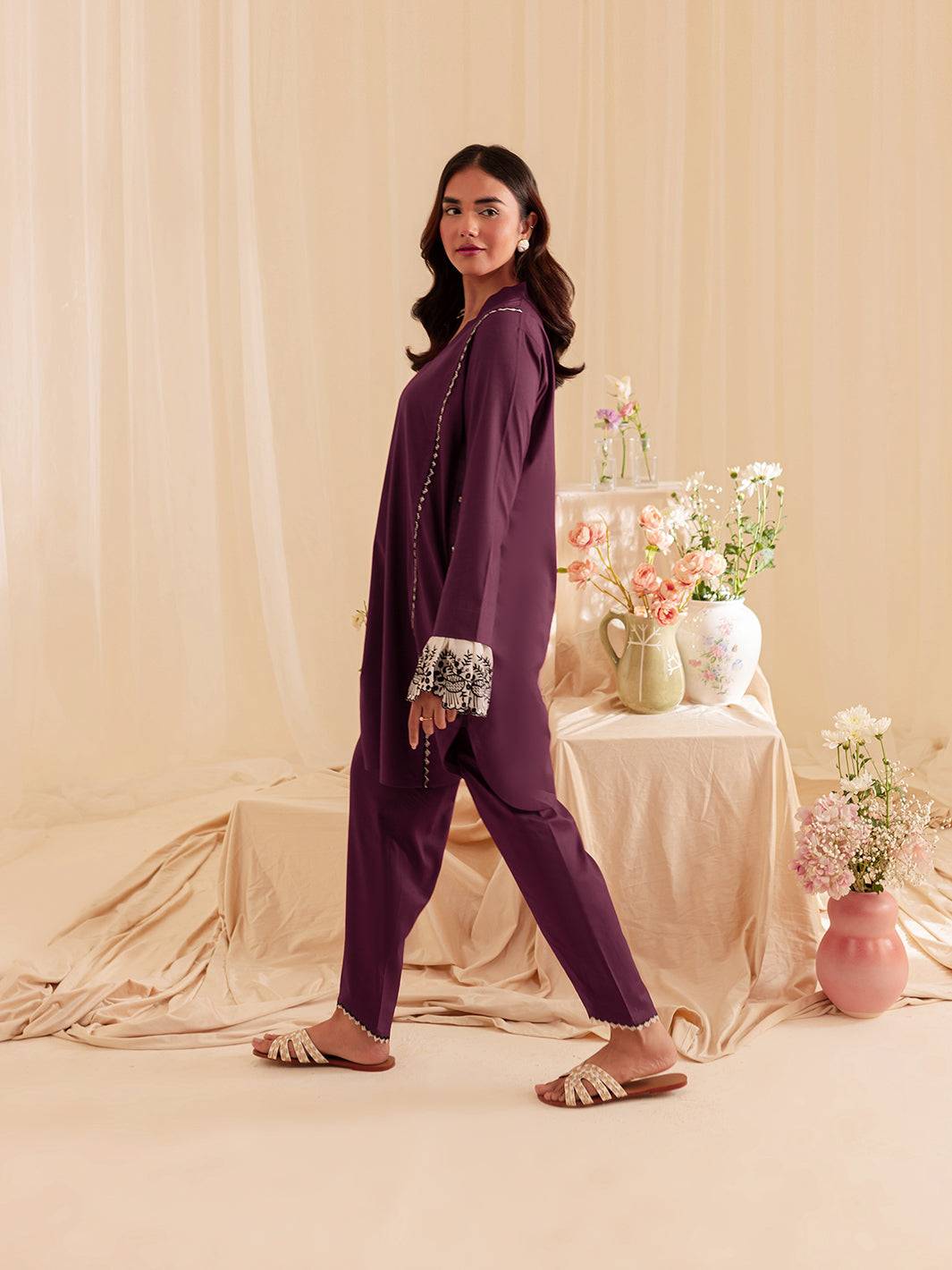 Mahnur | Petal Whispers Lawn Pret | Meadow by Maria Faisal - Registered Vendor of : Mahnur - type : Ladies Clothes - 100% original wedding dresses