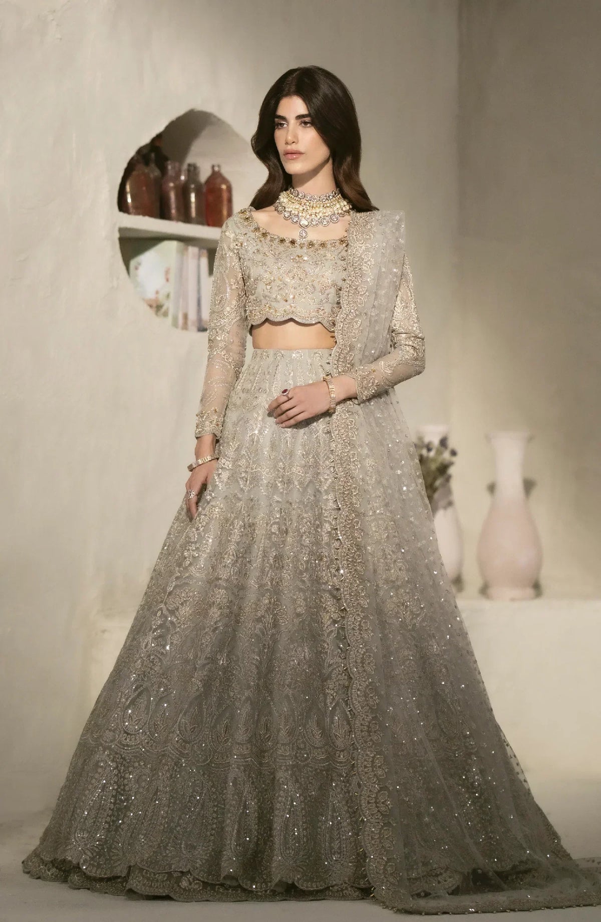 Maryum N Maria | Mehr o Maah Bridals | MW23-533-Feme - Wedding Dress - Maria Faisal