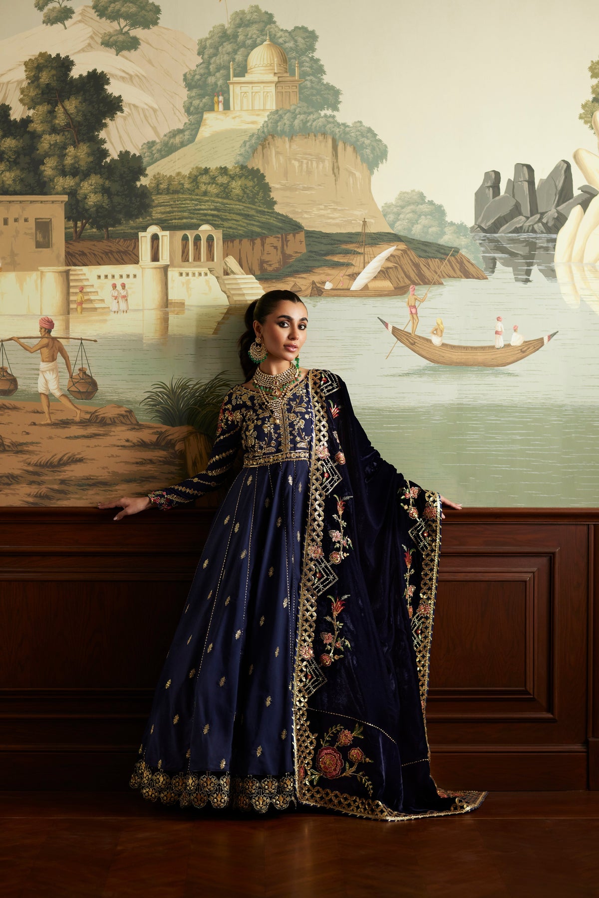 Mina Hassan | Velvet Luxe |  Raniya - Ladies Clothes - Maria Faisal