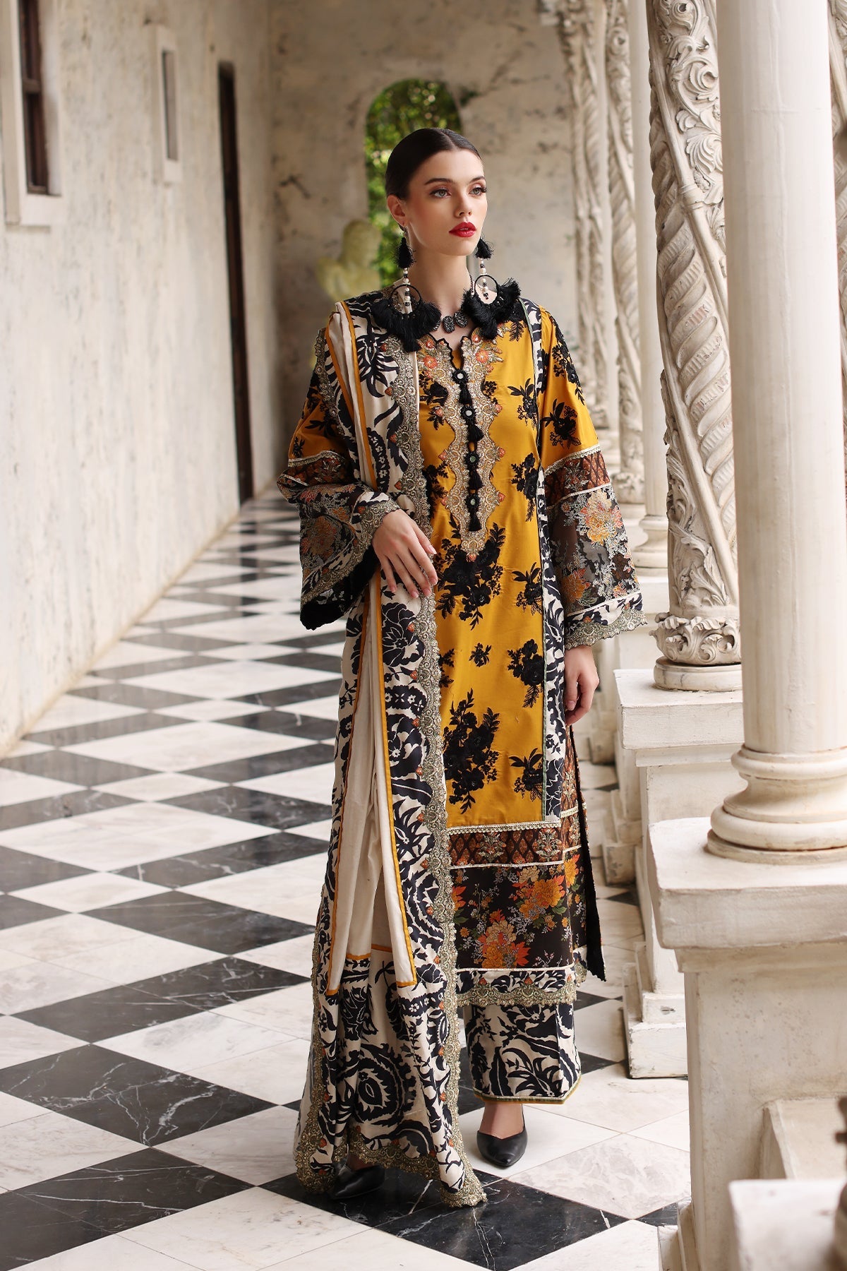 Mina Kashif | Festive Lawn | Leyla - Maria Faisal