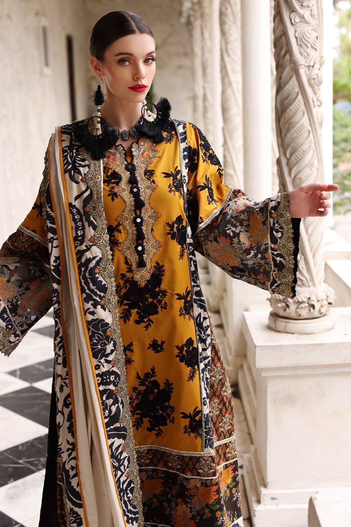 Mina Kashif | Festive Lawn | Leyla - Maria Faisal