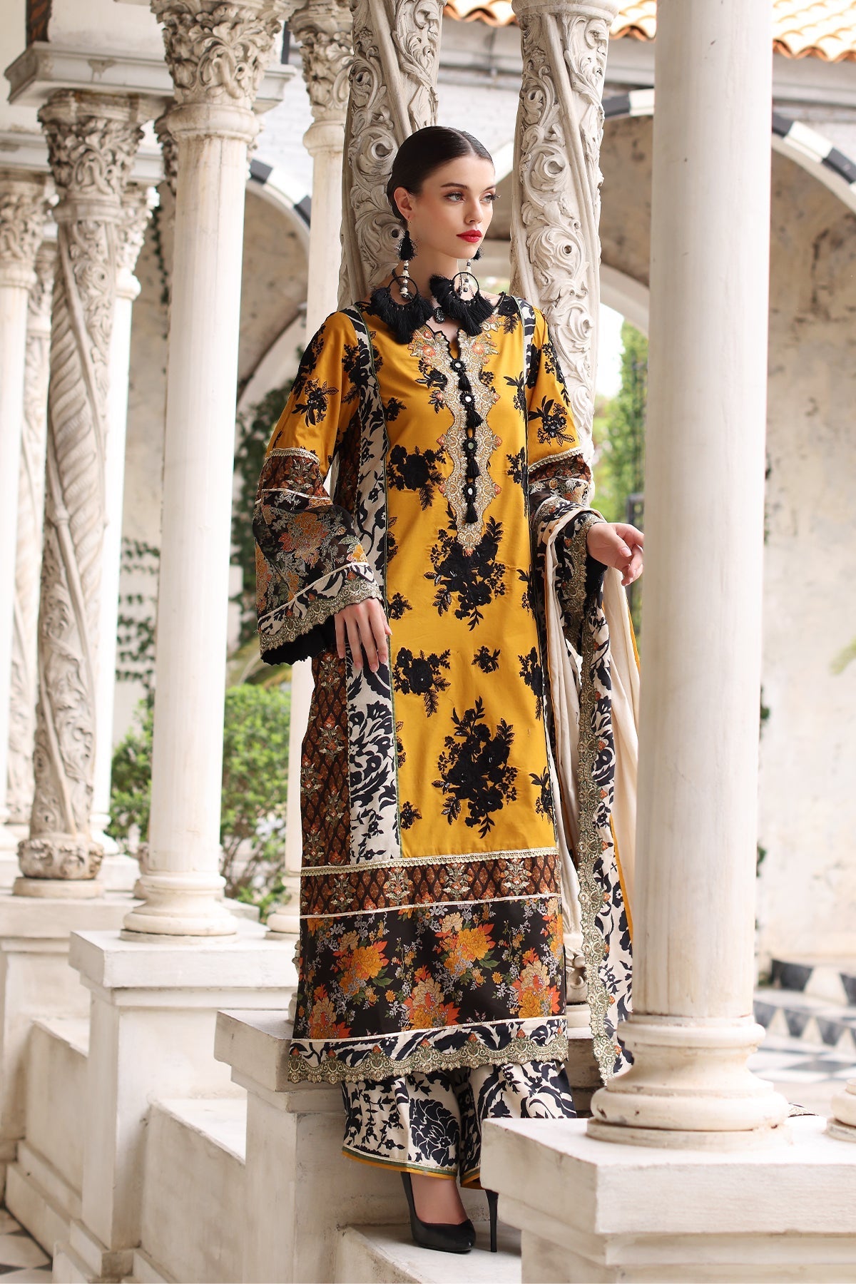 Mina Kashif | Festive Lawn | Leyla - Maria Faisal