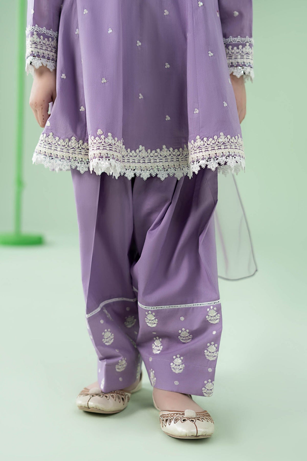 3 Piece Embroidered Lawn Suit - Kids Clothes - available at Maria Faisal in UK and USA