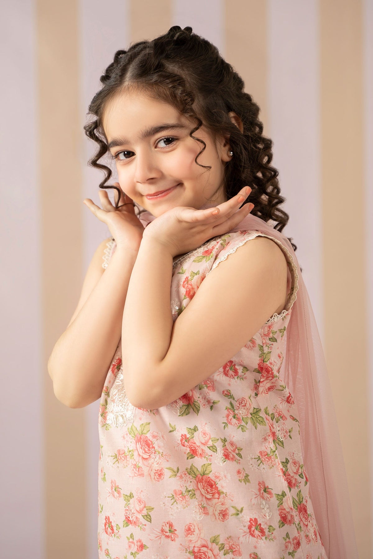 3 Piece Printed Lawn Suit - Kids Clothes - available at Maria Faisal in UK and USA