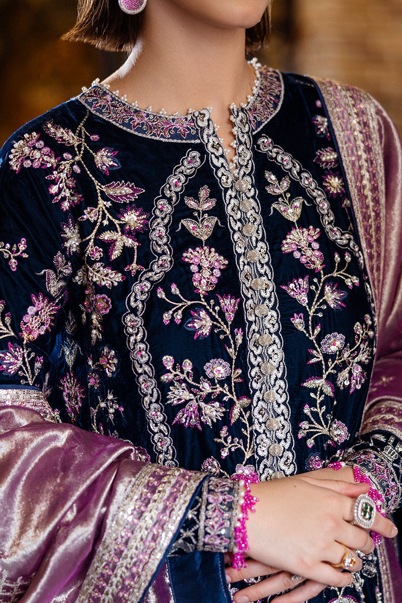 Mushq | Deja Vu Velvet | Infinite Loop - Designer Dress with Intricate embroidery and embellishments. Shop elegent wedding dress at Maria Faisal.
