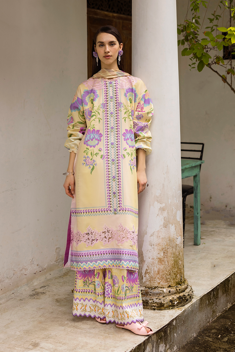 Mushq | La Dolce Hemline Prints 25 | Dulcina by Maria Faisal - Registered Vendor of : Mushq - type : Ladies Clothes - 100% original wedding dresses