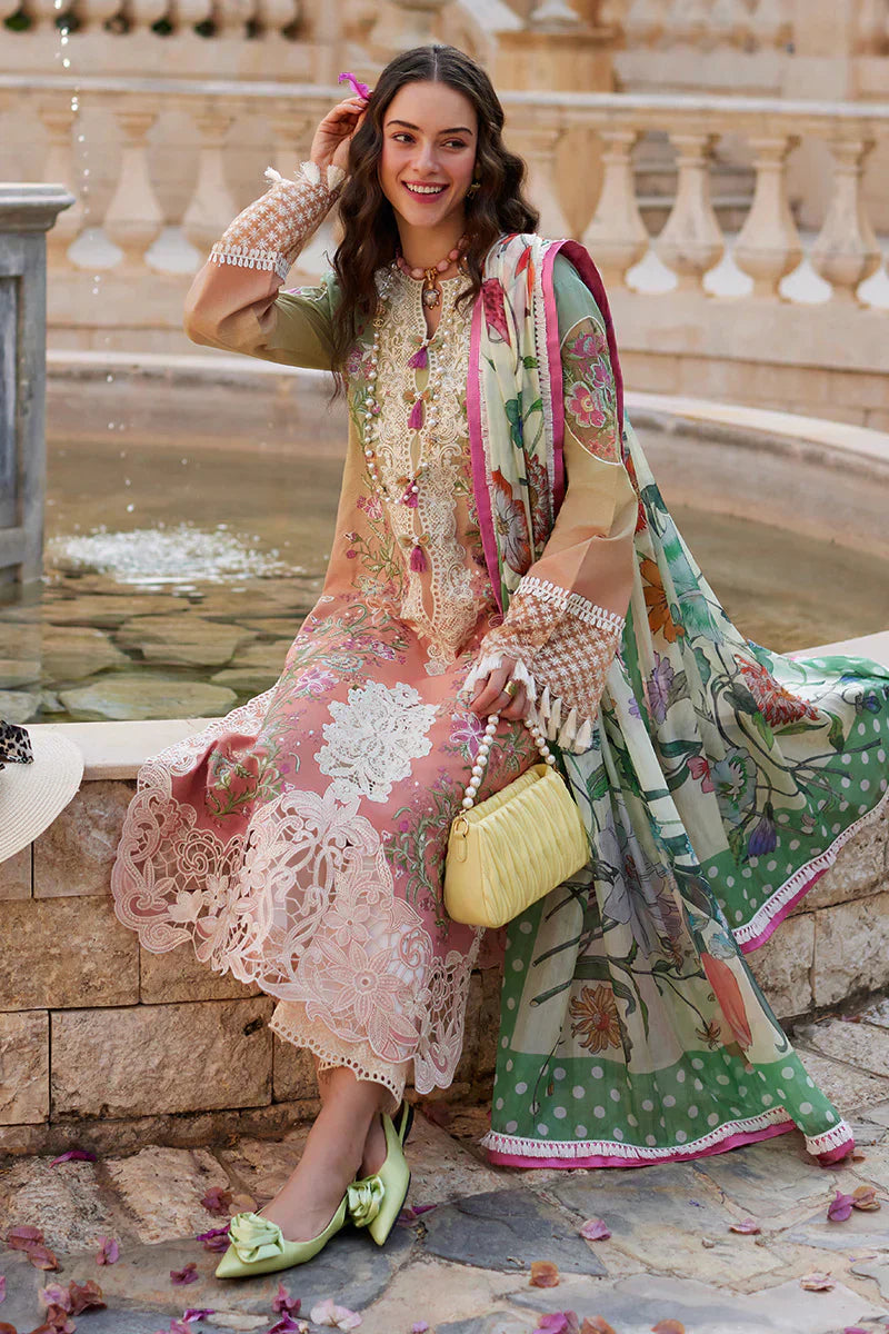 Mushq | Te Amo Luxury Lawn 24 | VENICE VERVE - Wedding Dress - Maria Faisal