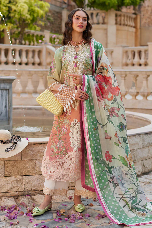 Mushq | Te Amo Luxury Lawn 24 | VENICE VERVE - Wedding Dress - Maria Faisal