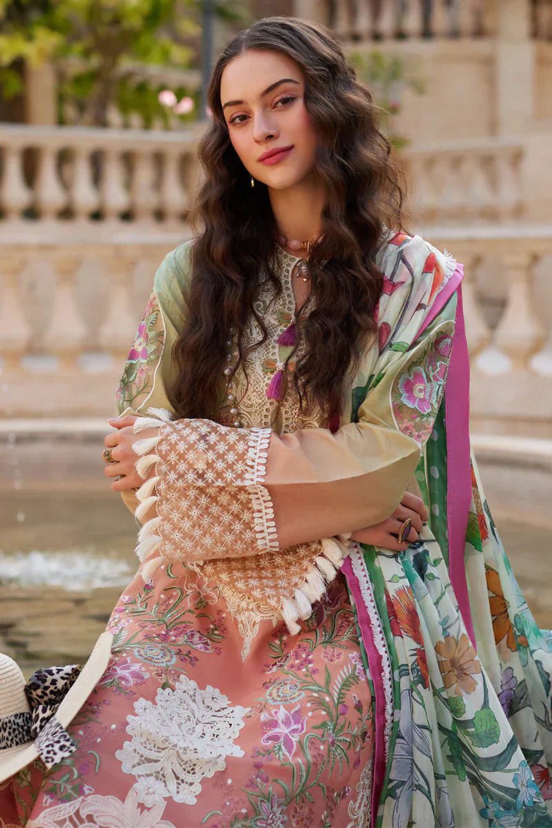 Mushq | Te Amo Luxury Lawn 24 | VENICE VERVE - Wedding Dress - Maria Faisal