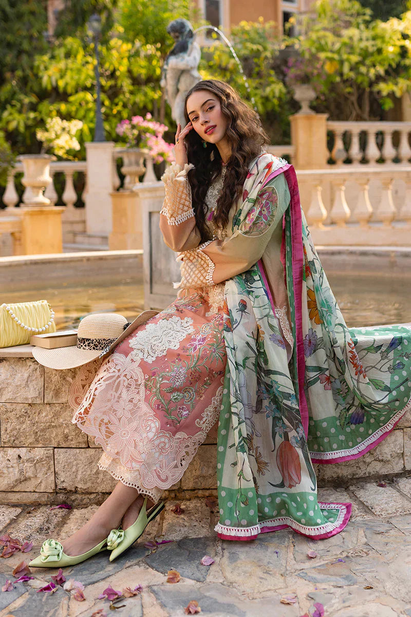 Mushq | Te Amo Luxury Lawn 24 | VENICE VERVE - Wedding Dress - Maria Faisal