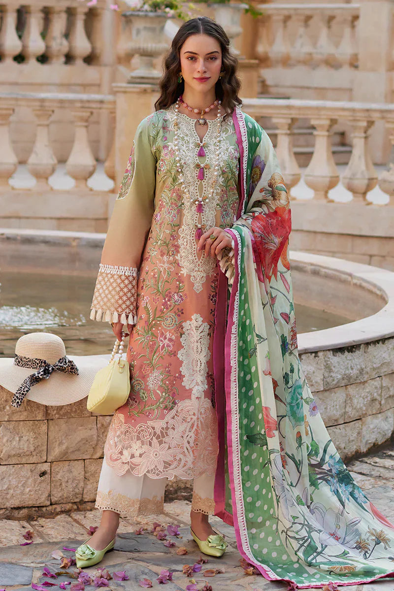 Mushq | Te Amo Luxury Lawn 24 | VENICE VERVE - Wedding Dress - Maria Faisal