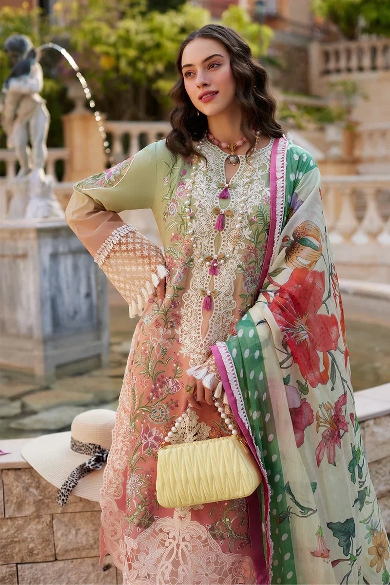 Mushq | Te Amo Luxury Lawn 24 | VENICE VERVE - Wedding Dress - Maria Faisal