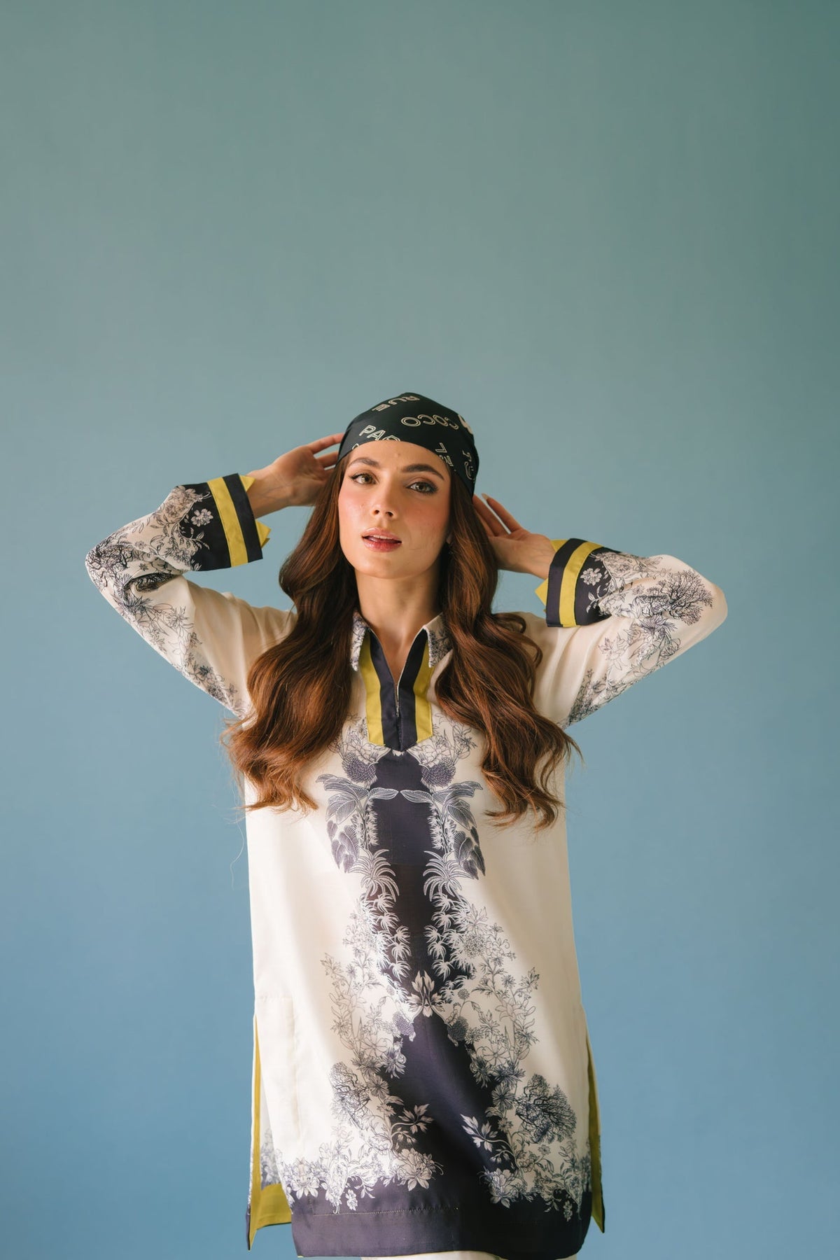 Sammy K | Lawn Pret 25 | Black Star - Ladies Clothes - Maria Faisal