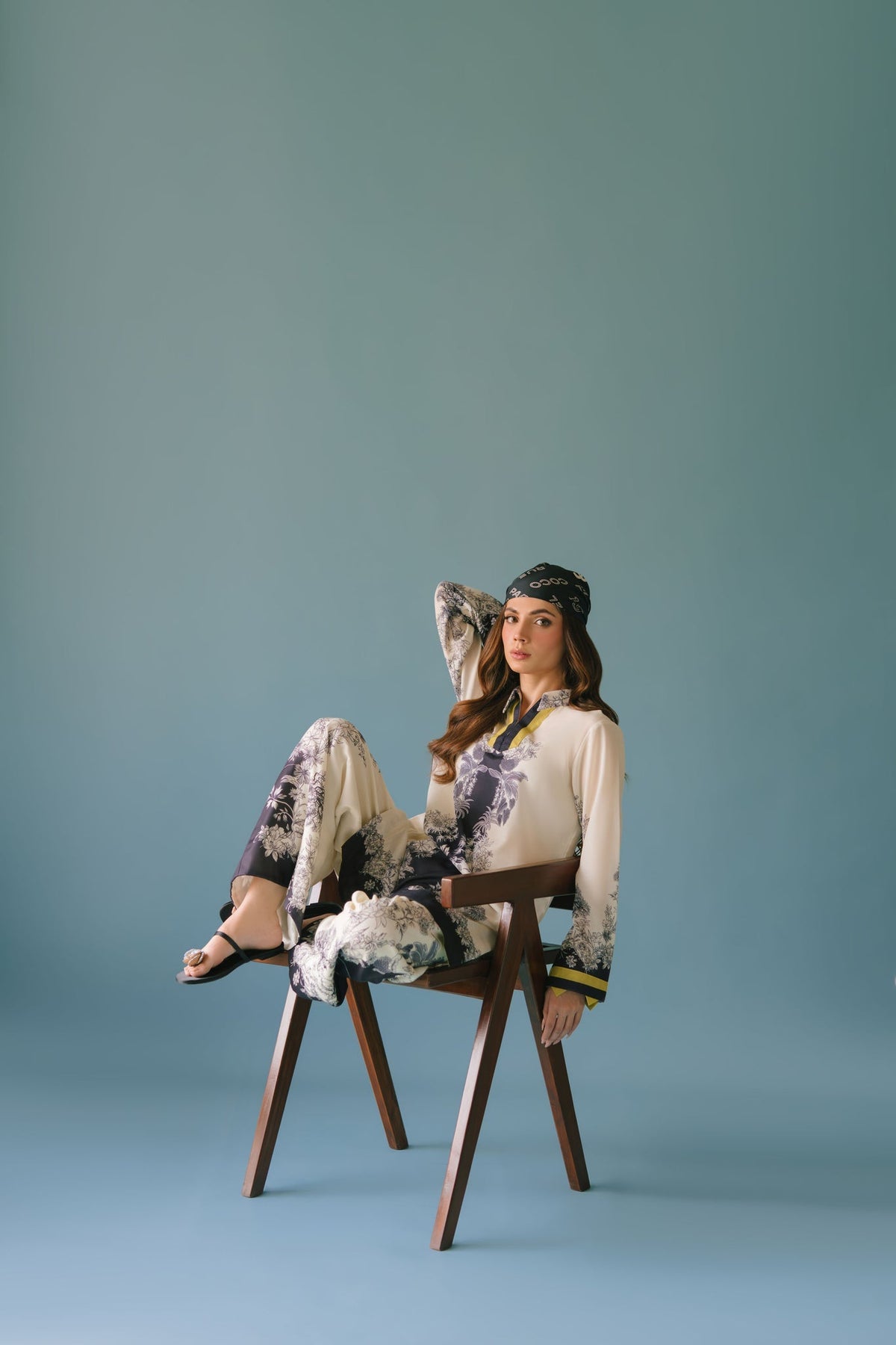 Sammy K | Lawn Pret 25 | Black Star - Ladies Clothes - Maria Faisal