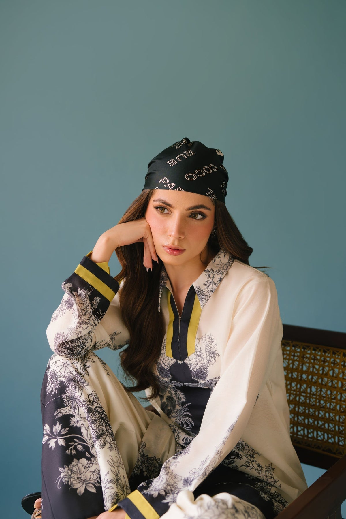 Sammy K | Lawn Pret 25 | Black Star - Ladies Clothes - Maria Faisal