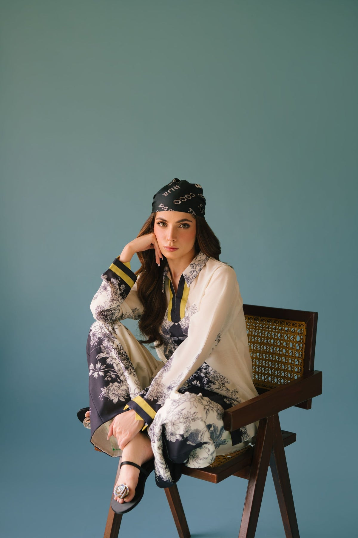 Sammy K | Lawn Pret 25 | Black Star - Ladies Clothes - Maria Faisal