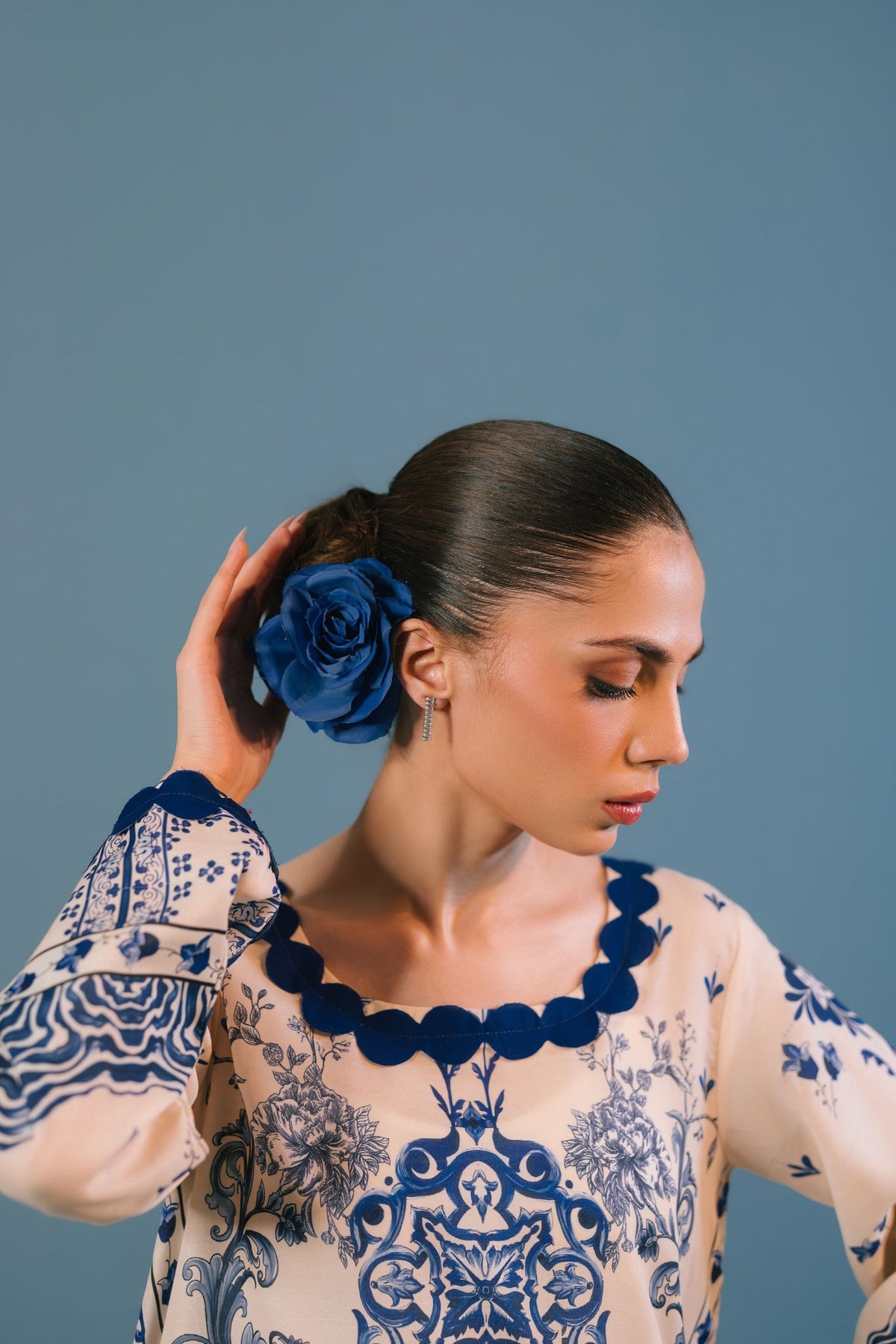 Sammy K | Lawn Pret 25 |Blue Bell - Ladies Clothes - Maria Faisal
