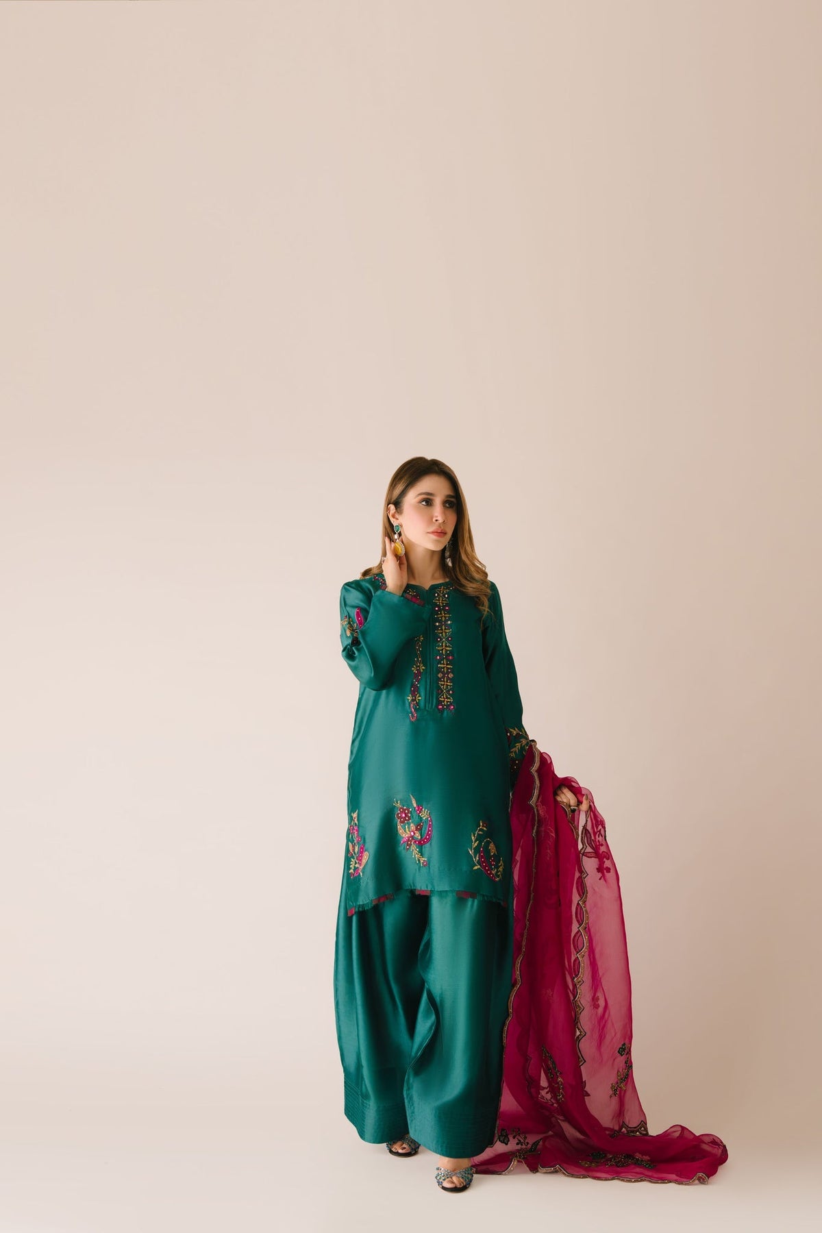 Sammy K | Aadat Festive Edition | Green Moon - Ladies Clothes - Maria Faisal
