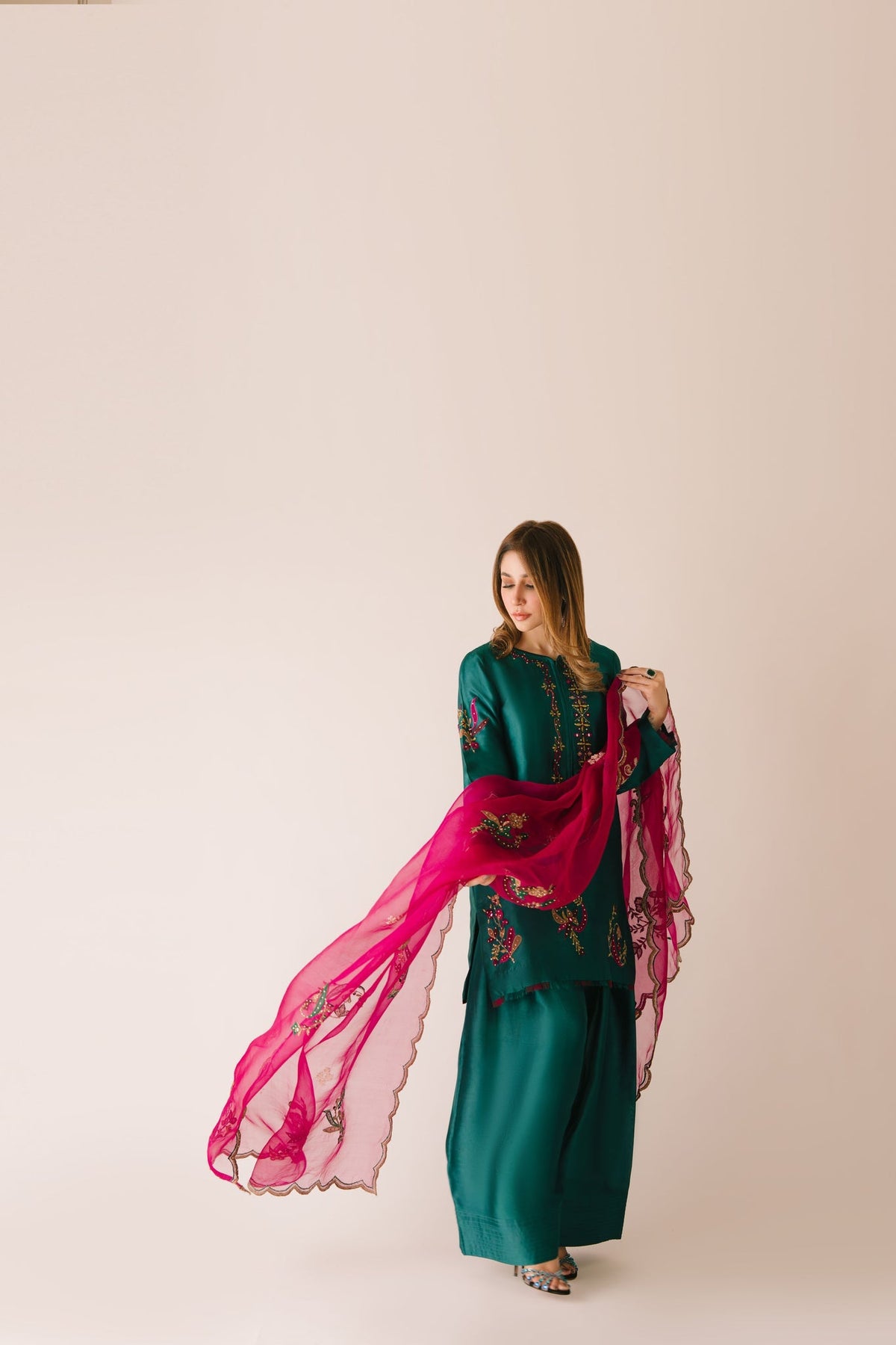 Sammy K | Aadat Festive Edition | Green Moon - Ladies Clothes - Maria Faisal