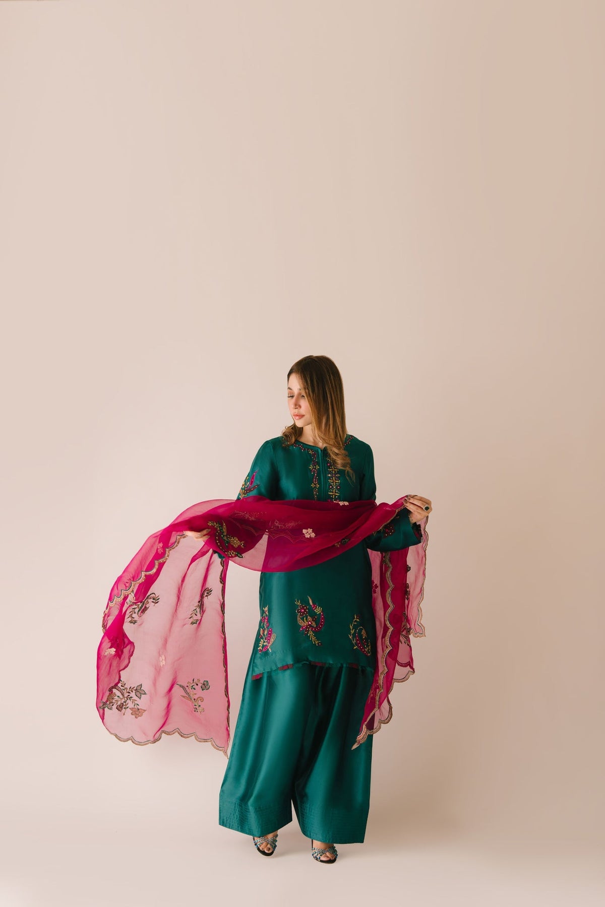 Sammy K | Aadat Festive Edition | Green Moon - Ladies Clothes - Maria Faisal