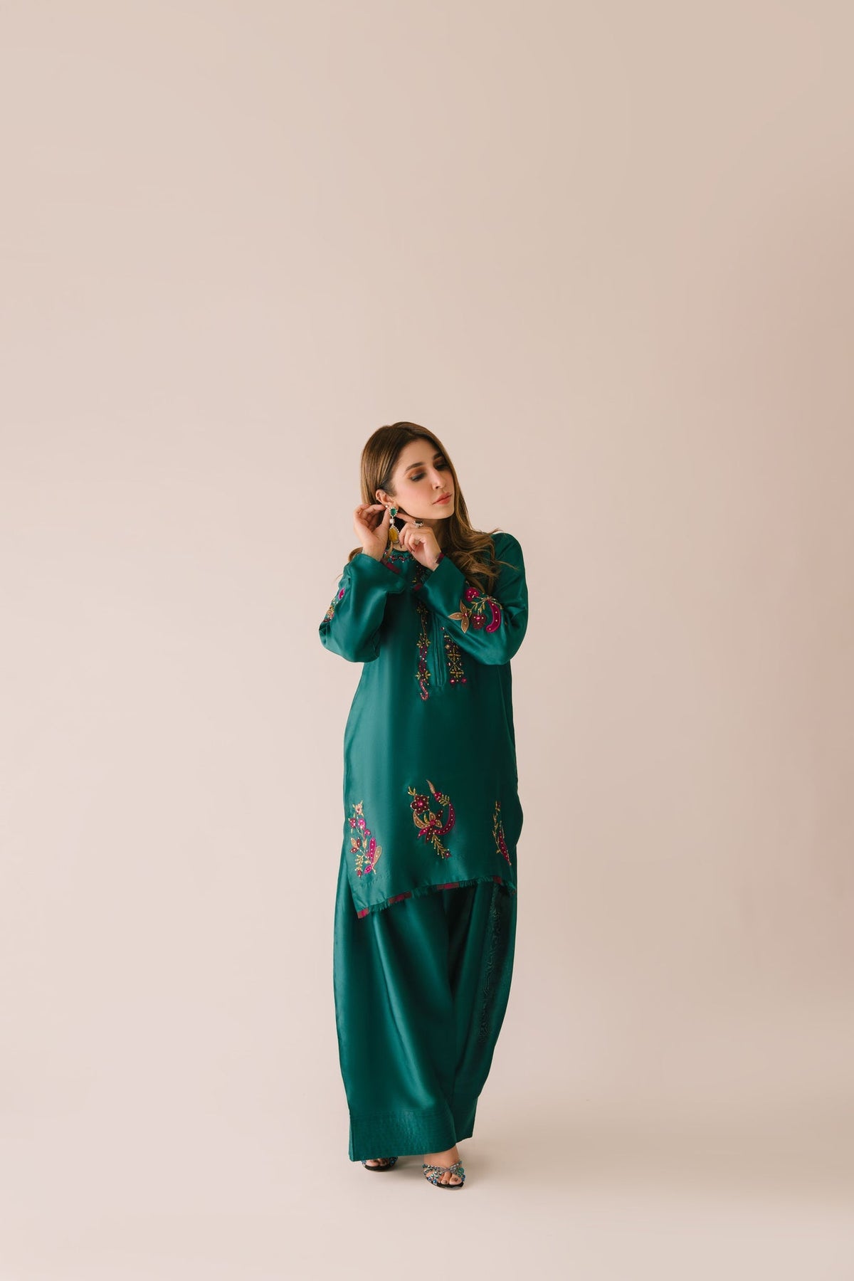 Sammy K | Aadat Festive Edition | Green Moon - Ladies Clothes - Maria Faisal