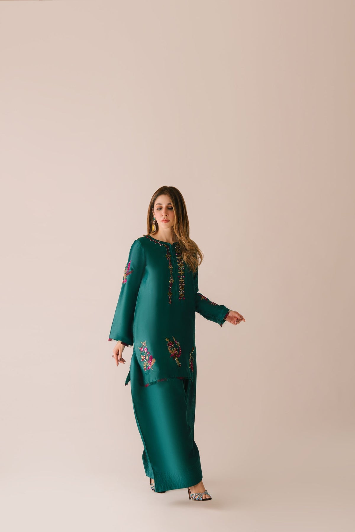 Sammy K | Aadat Festive Edition | Green Moon - Ladies Clothes - Maria Faisal