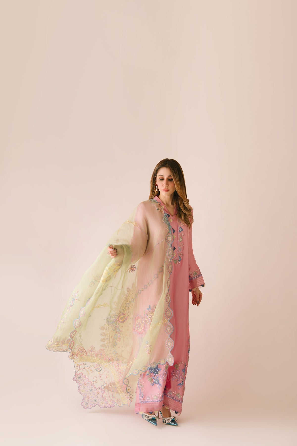 Sammy K | Aadat Festive Edition |Spray Rose - Ladies Clothes - Maria Faisal