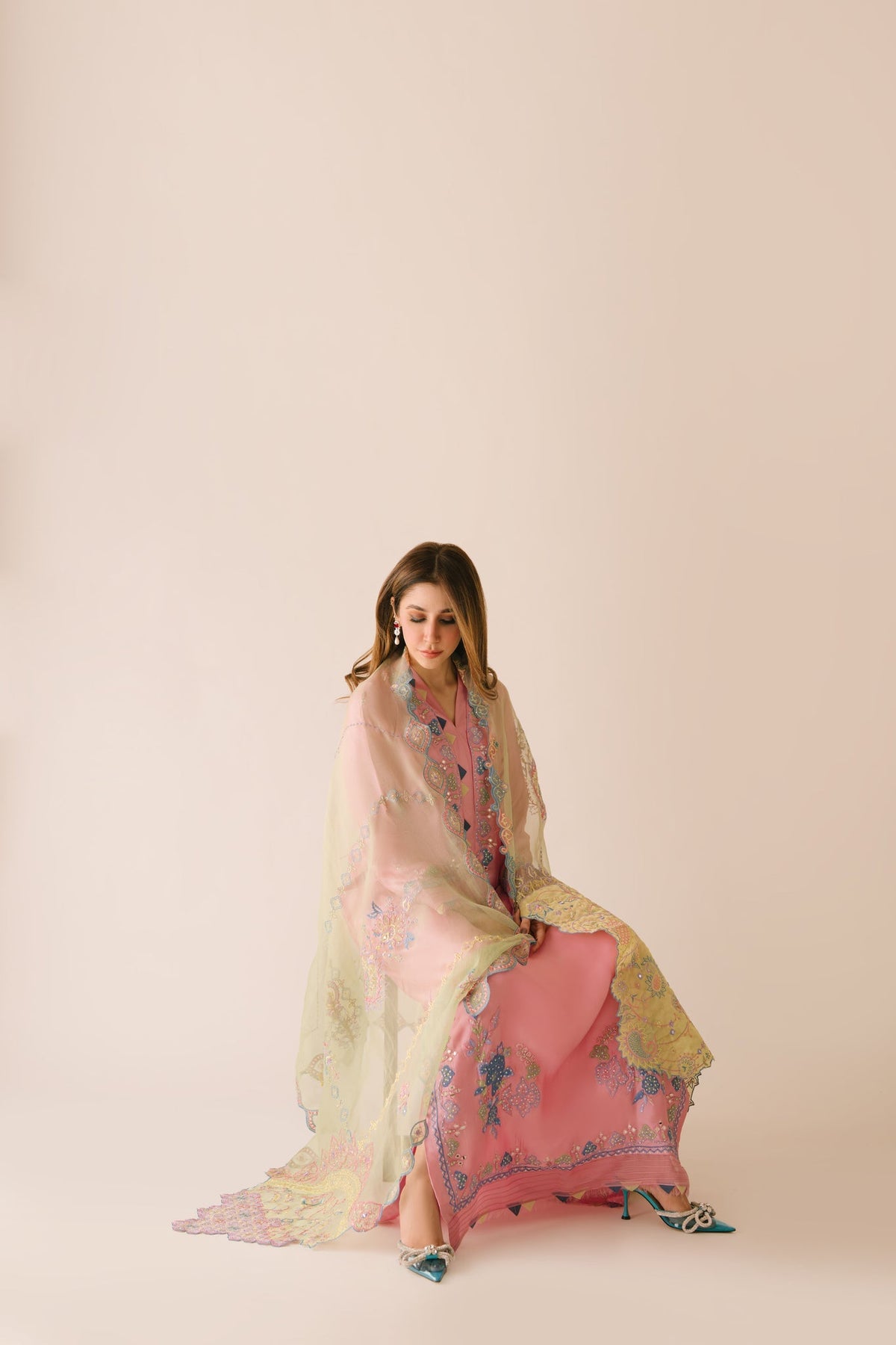 Sammy K | Aadat Festive Edition |Spray Rose - Ladies Clothes - Maria Faisal