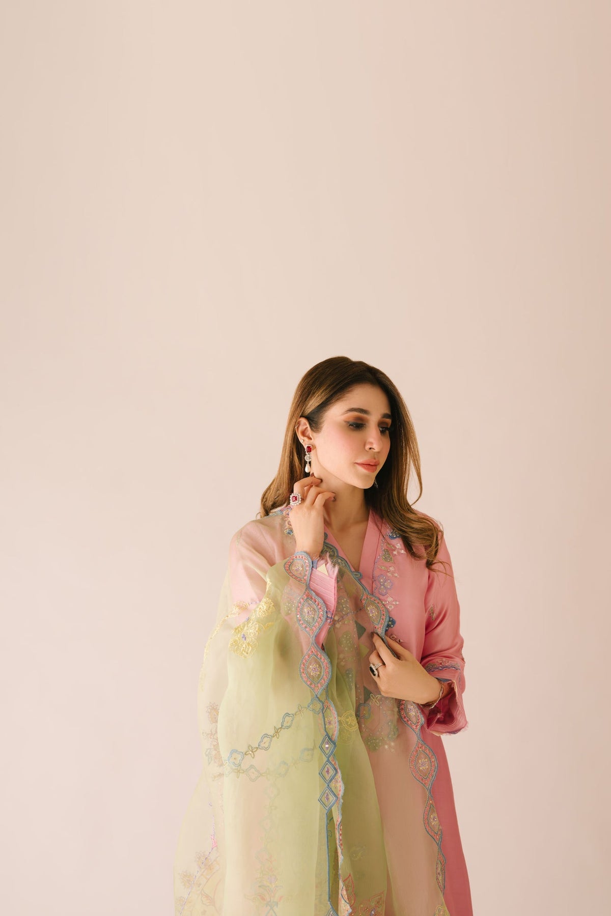 Sammy K | Aadat Festive Edition |Spray Rose - Ladies Clothes - Maria Faisal