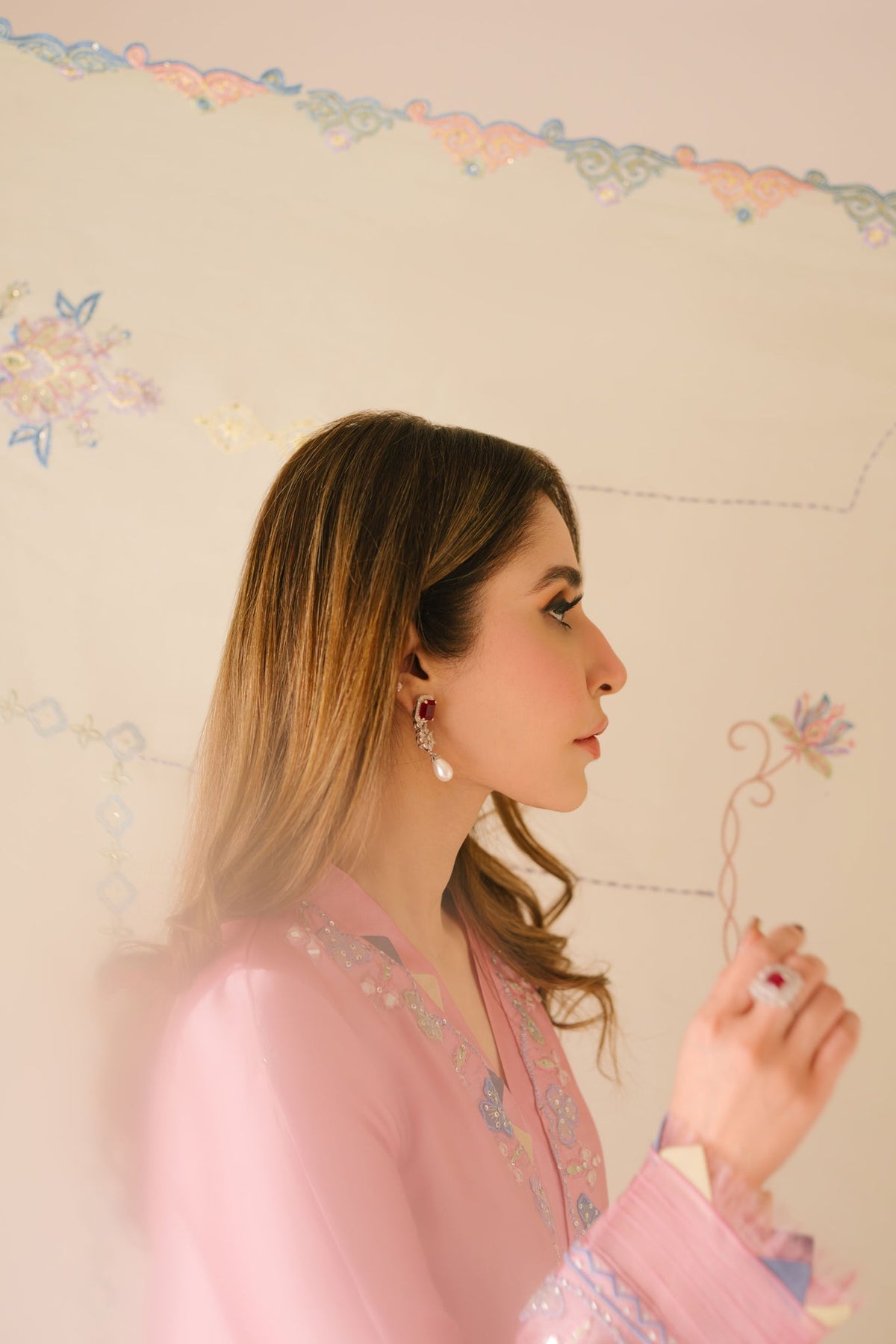 Sammy K | Aadat Festive Edition |Spray Rose - Ladies Clothes - Maria Faisal