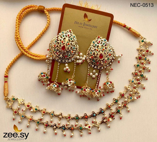 Nauratan Necklace-0513 - Necklace Sets 