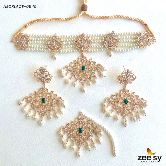 Sunflower Necklace-0545 - Necklace Sets 