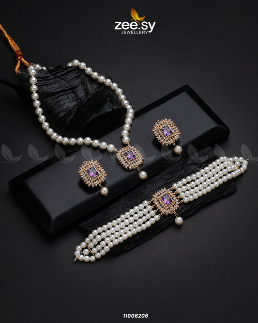 Mala Necklace-0850 - Necklace Sets 