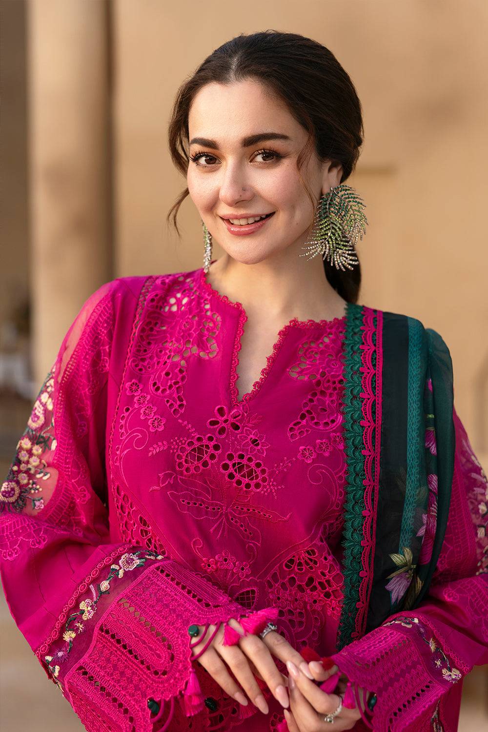 Saira Rizwan | Luxury Lawn 25 | ELODIE-SRL25-04 by Maria Faisal - Registered Vendor of : Saira Rizwan - type : Ladies Clothes - 100% original wedding dresses