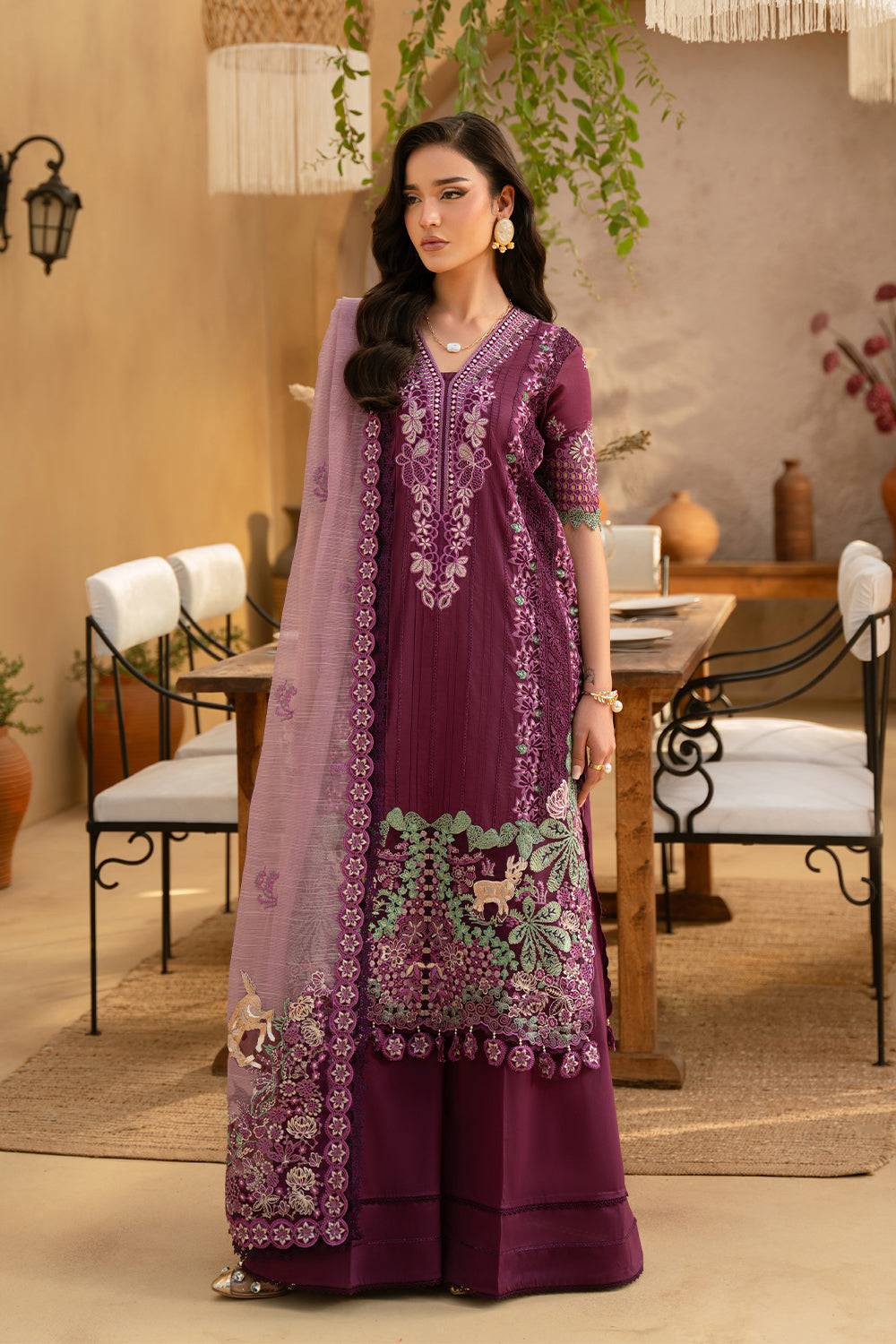 Saira Rizwan | Luxury Lawn 25 | VALERIE-SRL25-11 by Maria Faisal - Registered Vendor of : Saira Rizwan - type : Ladies Clothes - 100% original wedding dresses