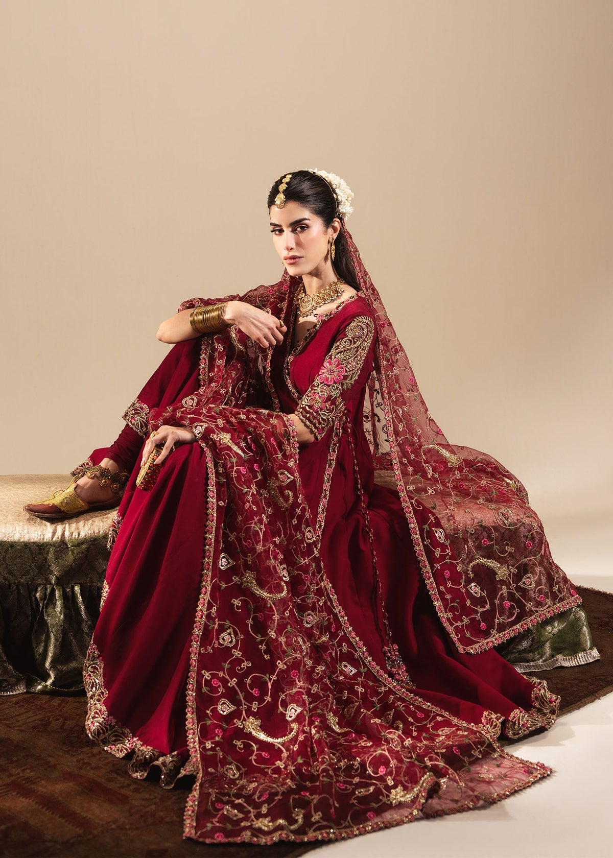 Sadaf Fawad Khan | Nafees Wedding Formals | Zareesh - Dress - available at Maria Faisal in UK and USA.