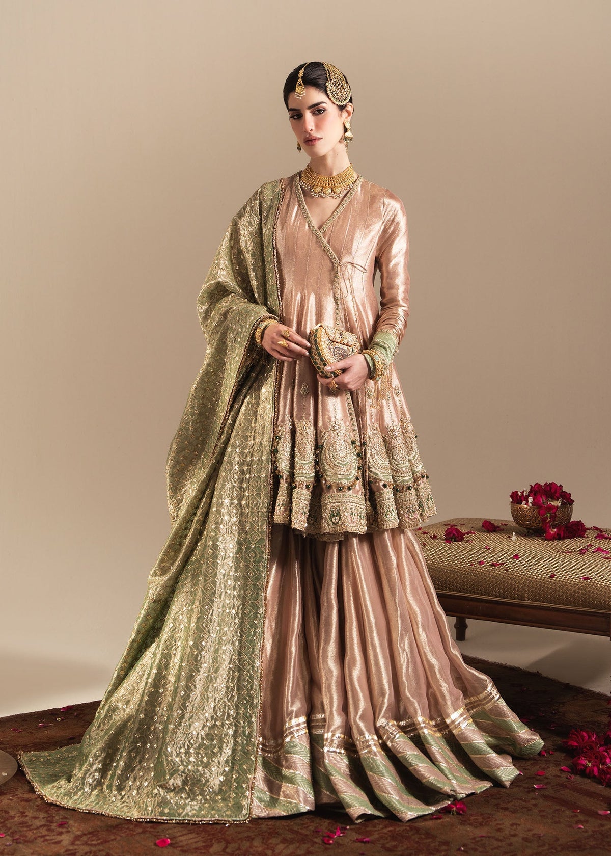 Sadaf Fawad Khan | Nafees Wedding Formals | Mehraya - Dress - available at Maria Faisal in UK and USA.