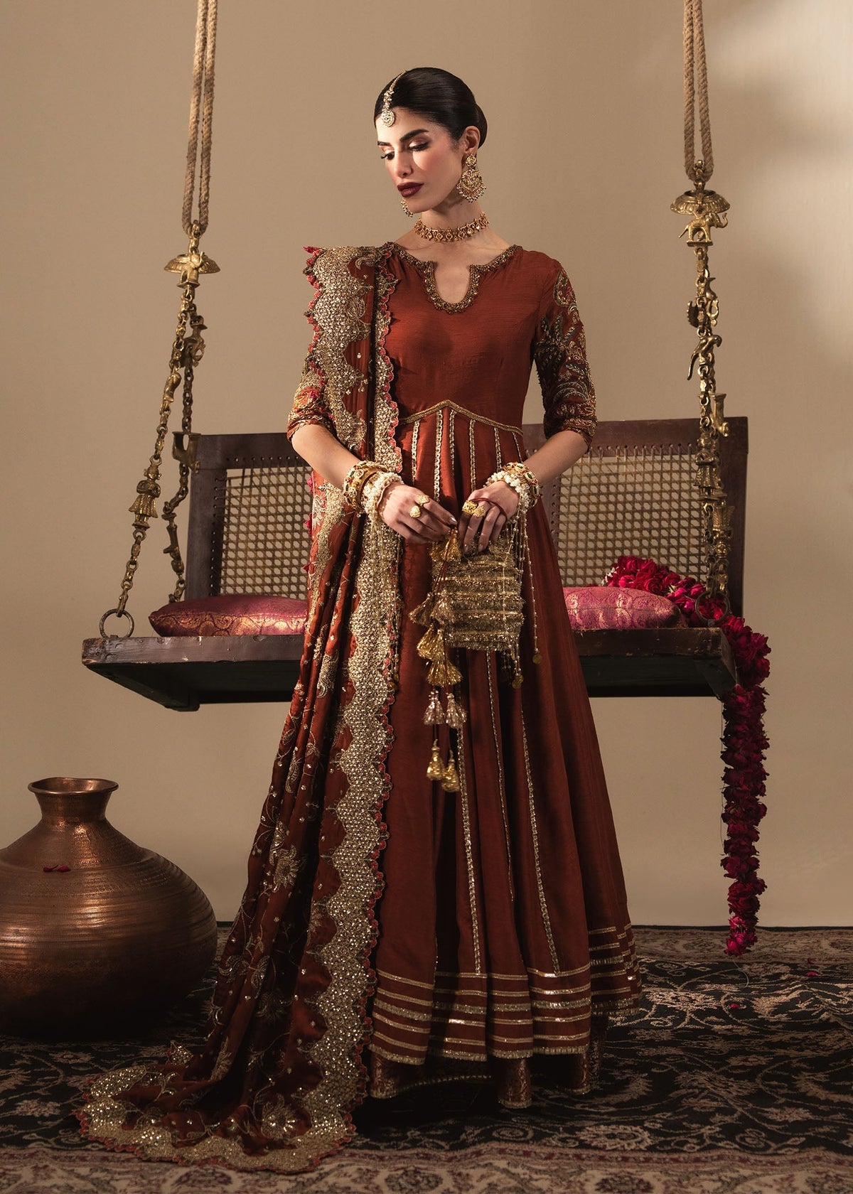 Sadaf Fawad Khan | Nafees Wedding Formals | Zehnara - Dress - available at Maria Faisal in UK and USA.