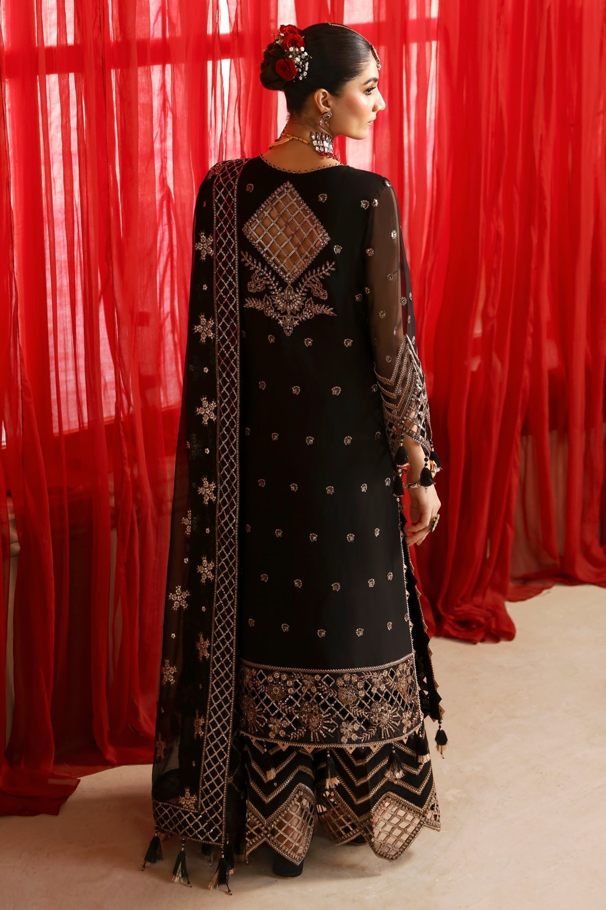 Alizeh | Reena Wedding Formals | AF-HM-4026-NAINA - Designer Dress with Intricate embroidery and embellishments. Shop elegent wedding dress at Maria Faisal.