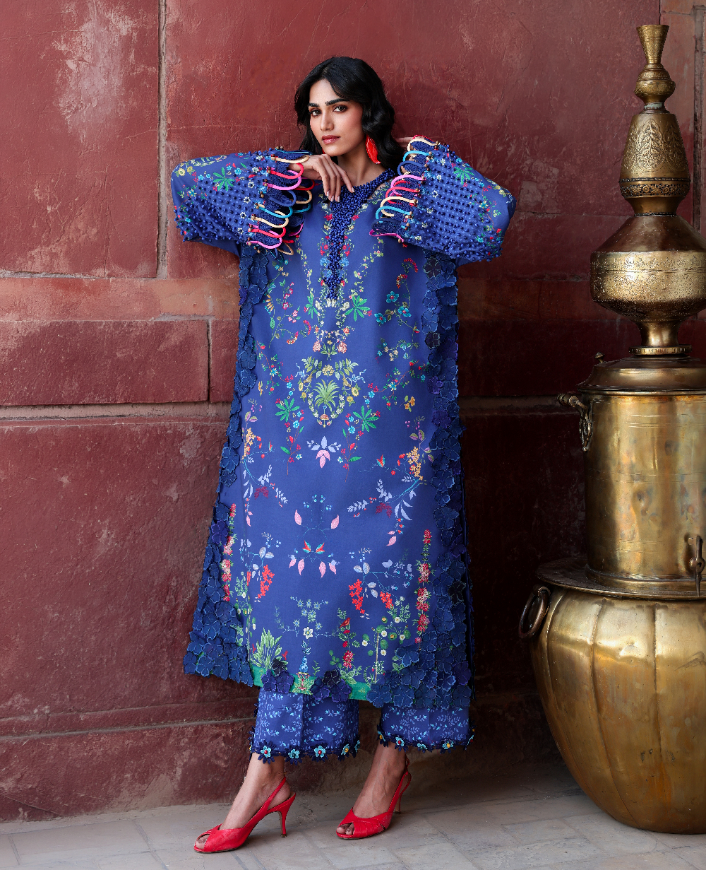 Republic Womenswear | Neoma Summer Prints 26 | Neelam - Luxury Dress - available at Maria Faisal in UK and USA.
