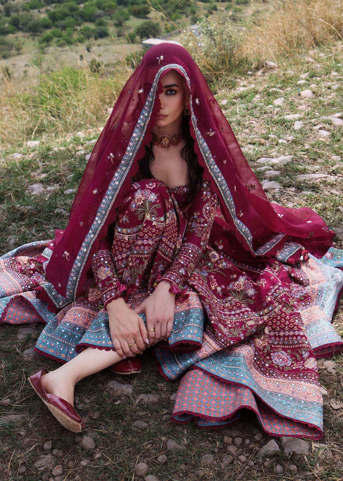 Hussain Rehar | Jinan 26 |Nousheen - Luxury Dress - available at Maria Faisal in UK and USA.