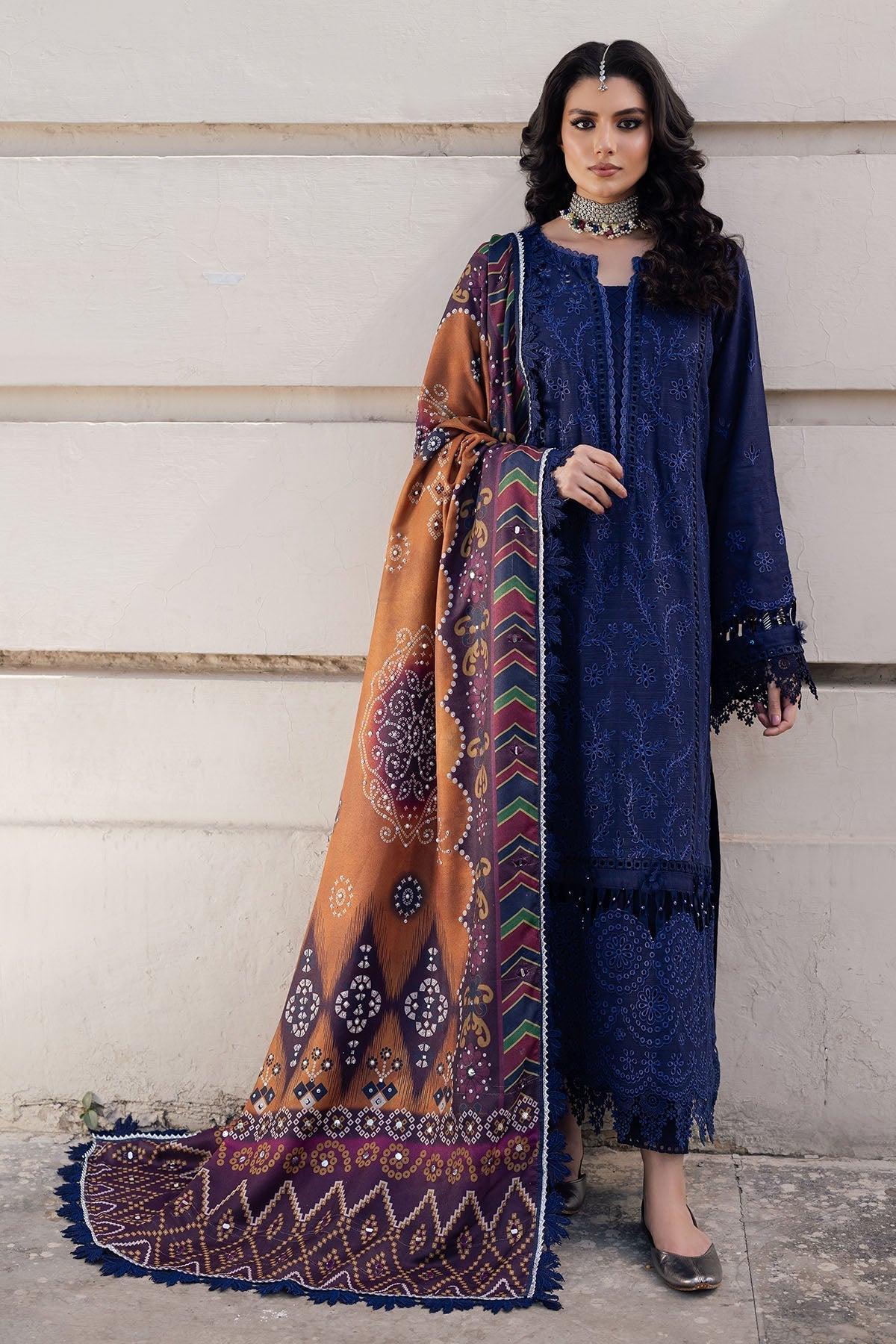 Nureh | Bazaar Winter 24 |  NE-114 - Designer Dress with Intricate embroidery and embellishments. Shop elegent wedding dress at Maria Faisal.