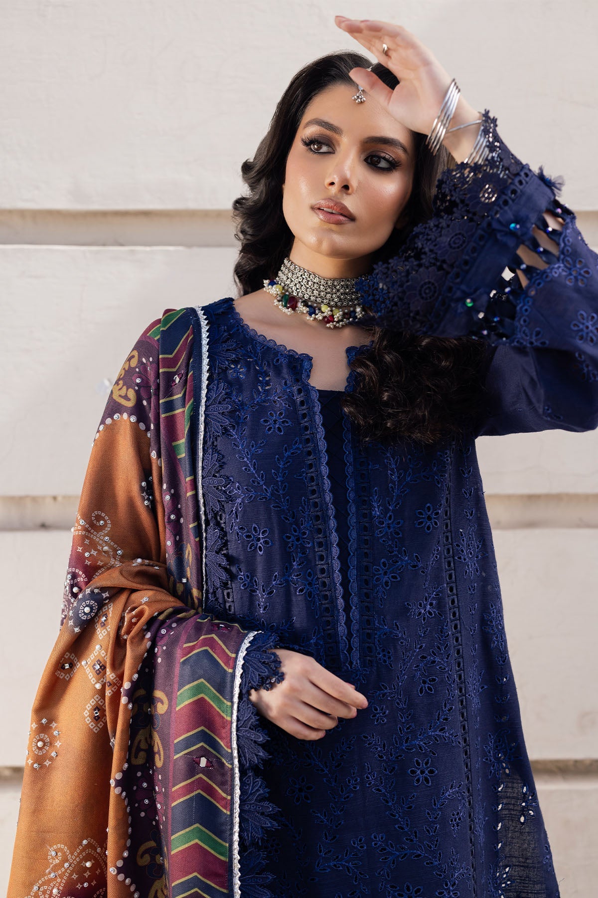 Nureh | Bazaar Winter 24 |  NE-114 - Designer Dress with Intricate embroidery and embellishments. Shop elegent wedding dress at Maria Faisal.