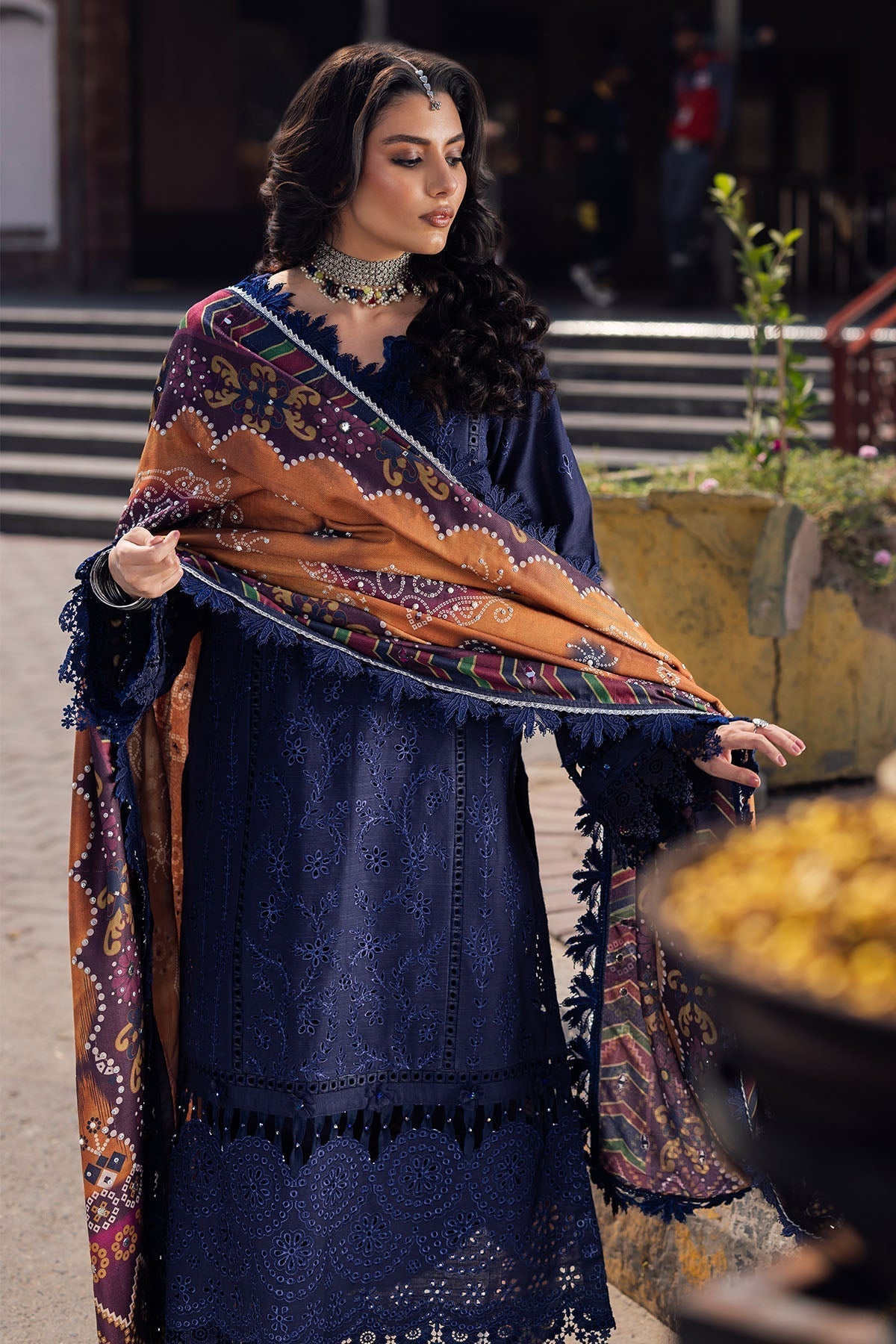 Nureh | Bazaar Winter 24 |  NE-114 - Designer Dress with Intricate embroidery and embellishments. Shop elegent wedding dress at Maria Faisal.