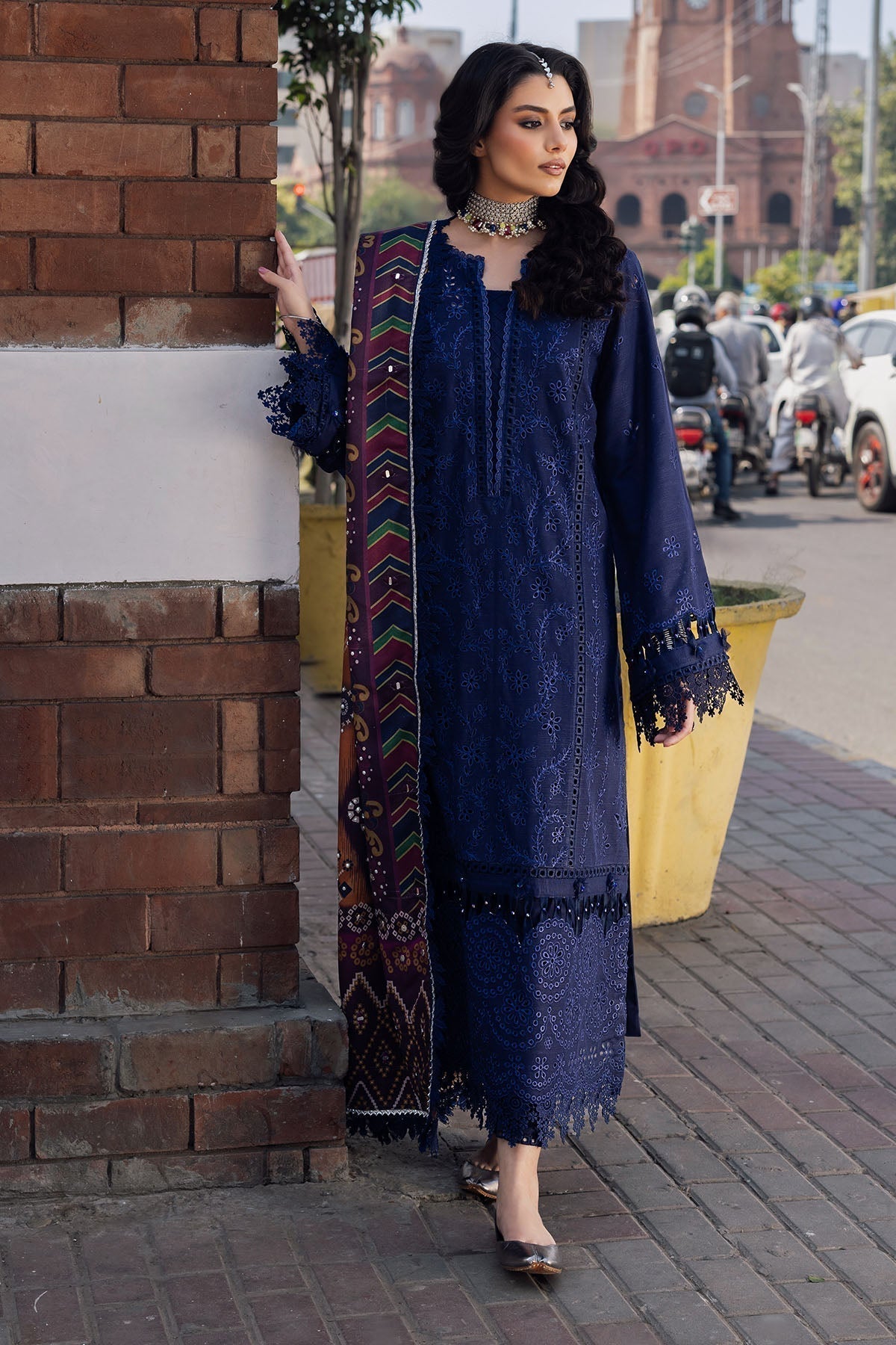 Nureh | Bazaar Winter 24 |  NE-114 - Designer Dress with Intricate embroidery and embellishments. Shop elegent wedding dress at Maria Faisal.