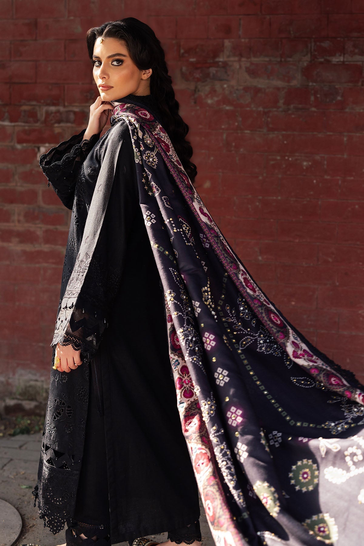 Nureh | Bazaar Winter 24 |  NE-115 - Designer Dress with Intricate embroidery and embellishments. Shop elegent wedding dress at Maria Faisal.